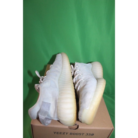 Adidas 350 V2 Originals Yeezy Boost Mono Ice Sneakers Men's Size 10.5 GW2869 - Picture 8 of 10